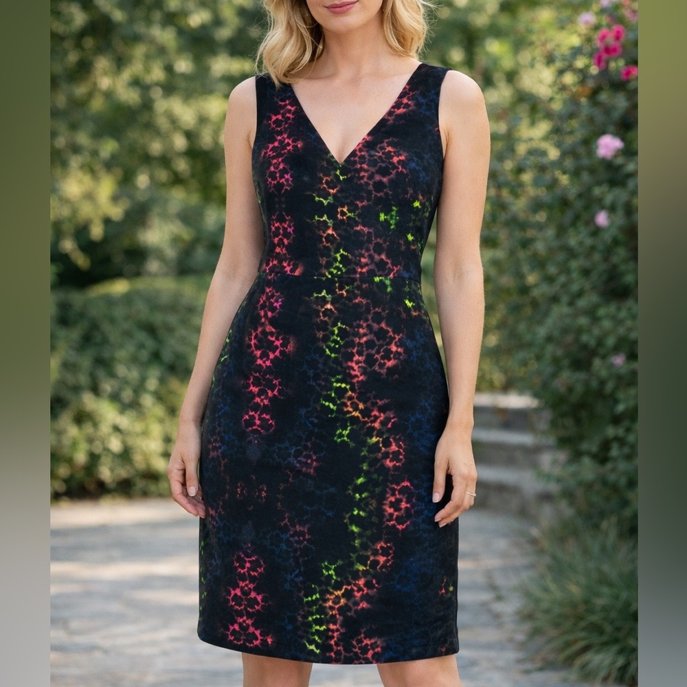 Sandro Sleeveless Multicolour Leopard Mini Dress